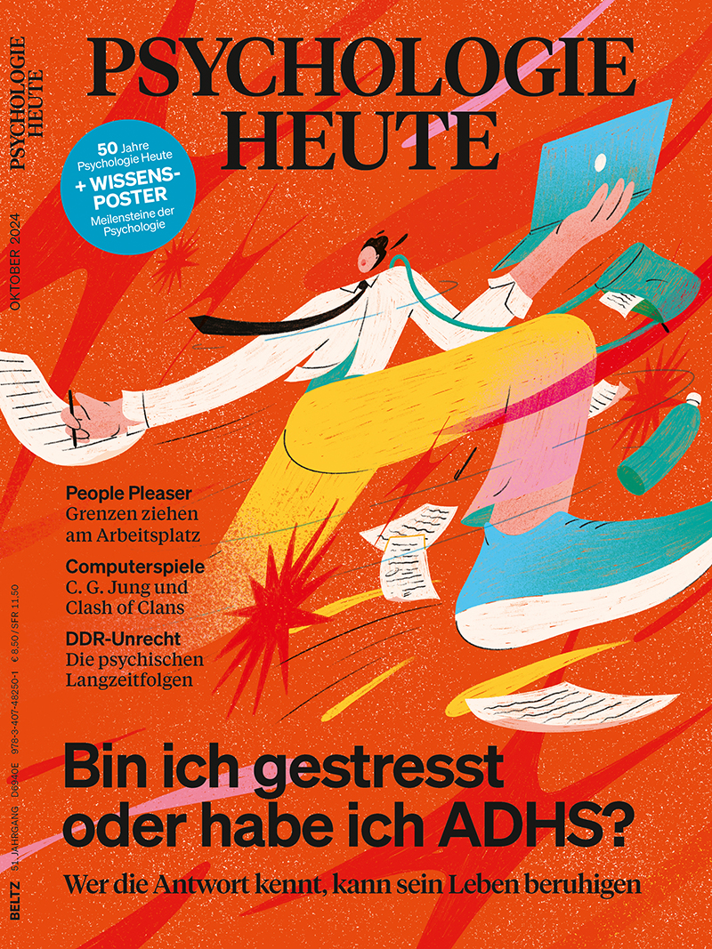 Cover der Jubiläumsausgabe des Magazins Psychologie Heute 10/2024