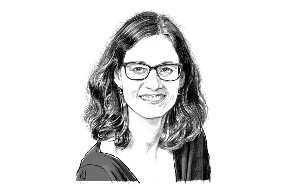 Die Ilustration zeigt Michaela Muthig, die findet, dass das Impostorsyndrom überbewertet wird