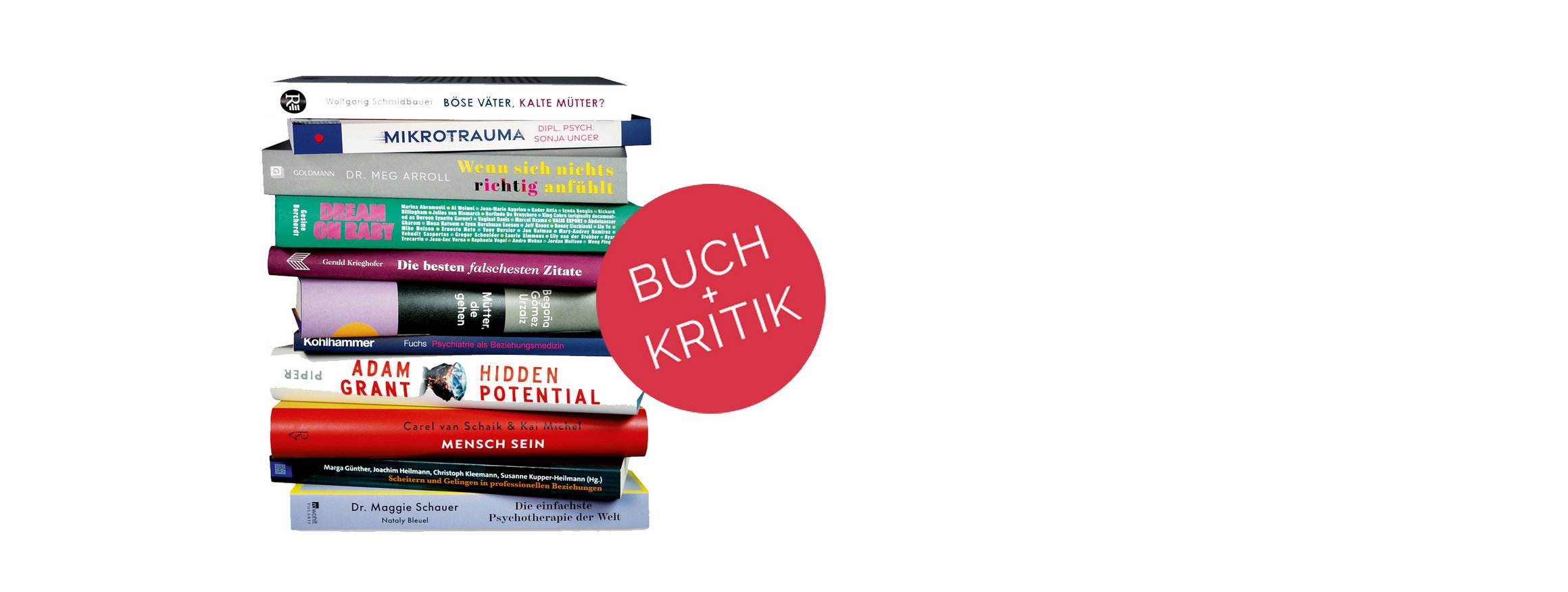 Ein Bücherstapel mit den Büchern, die in Ausgabe 10/2024 vorgestellt werden