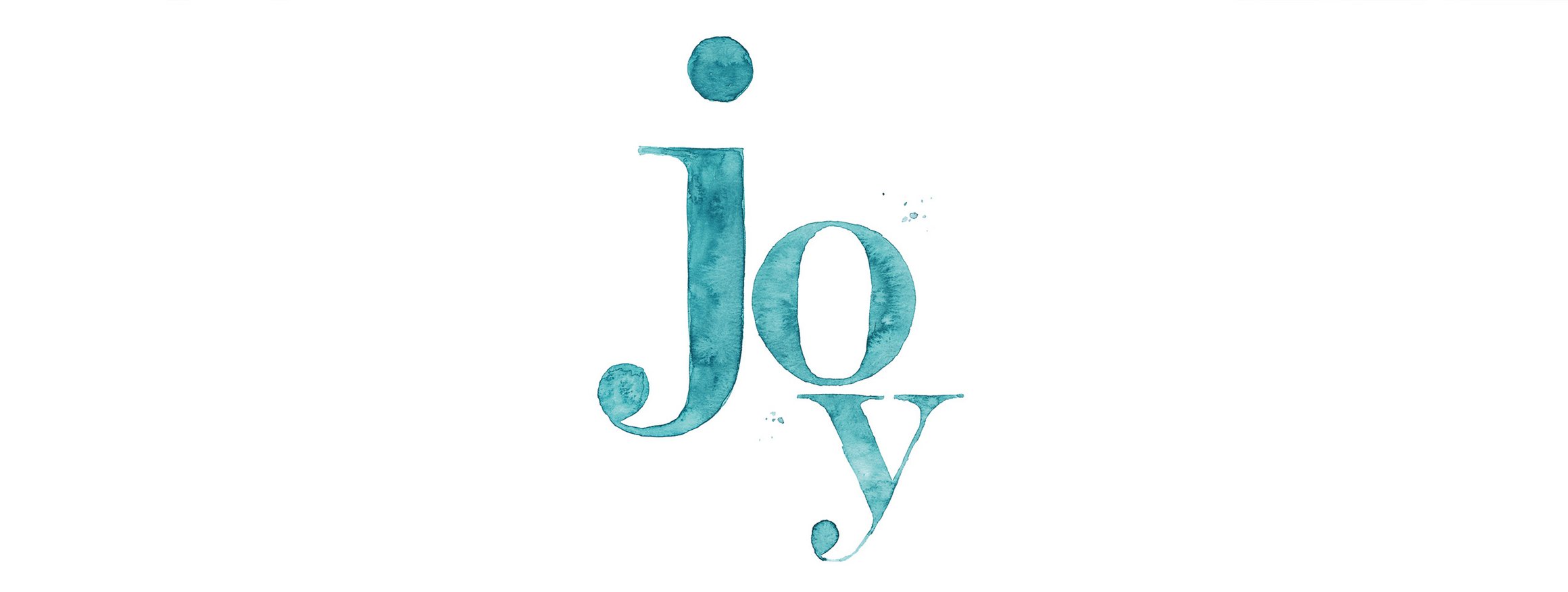 Die Illustration zeigt das Wort "joy"