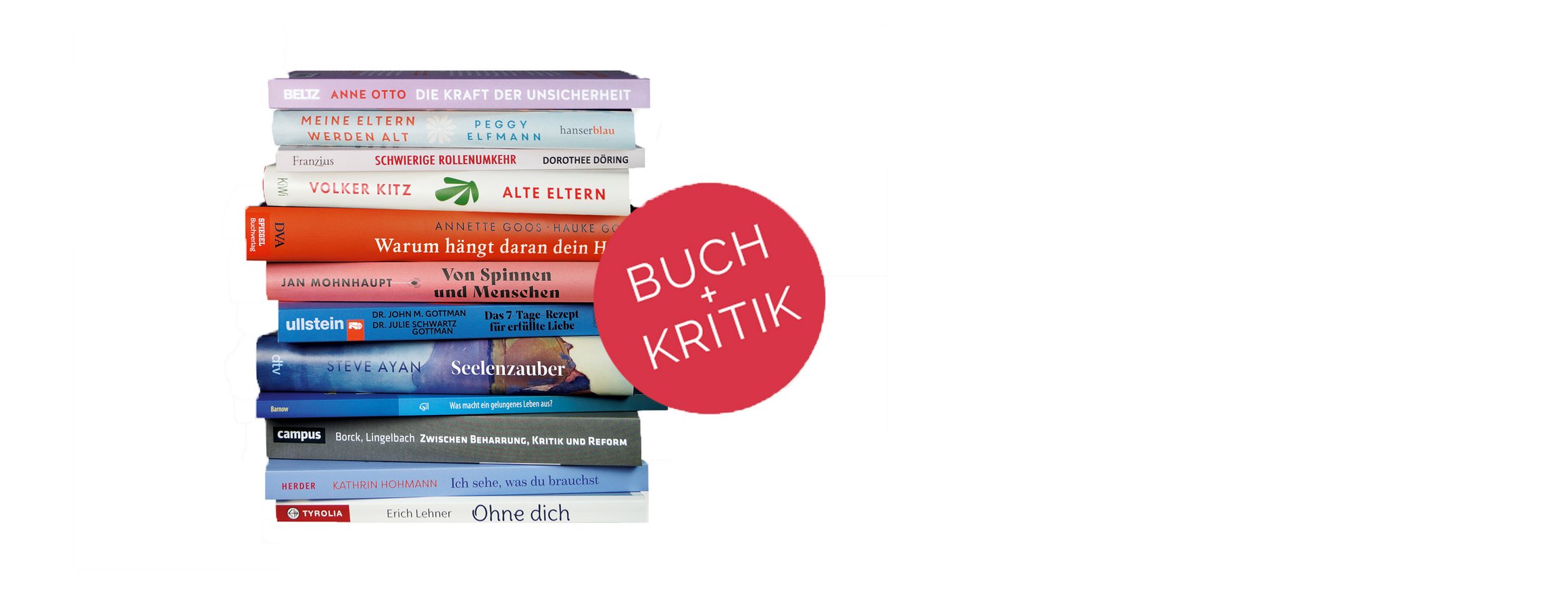 Ein Bücherstapel mit den Büchern, die in Ausgabe 12/2024 vorgestellt werden