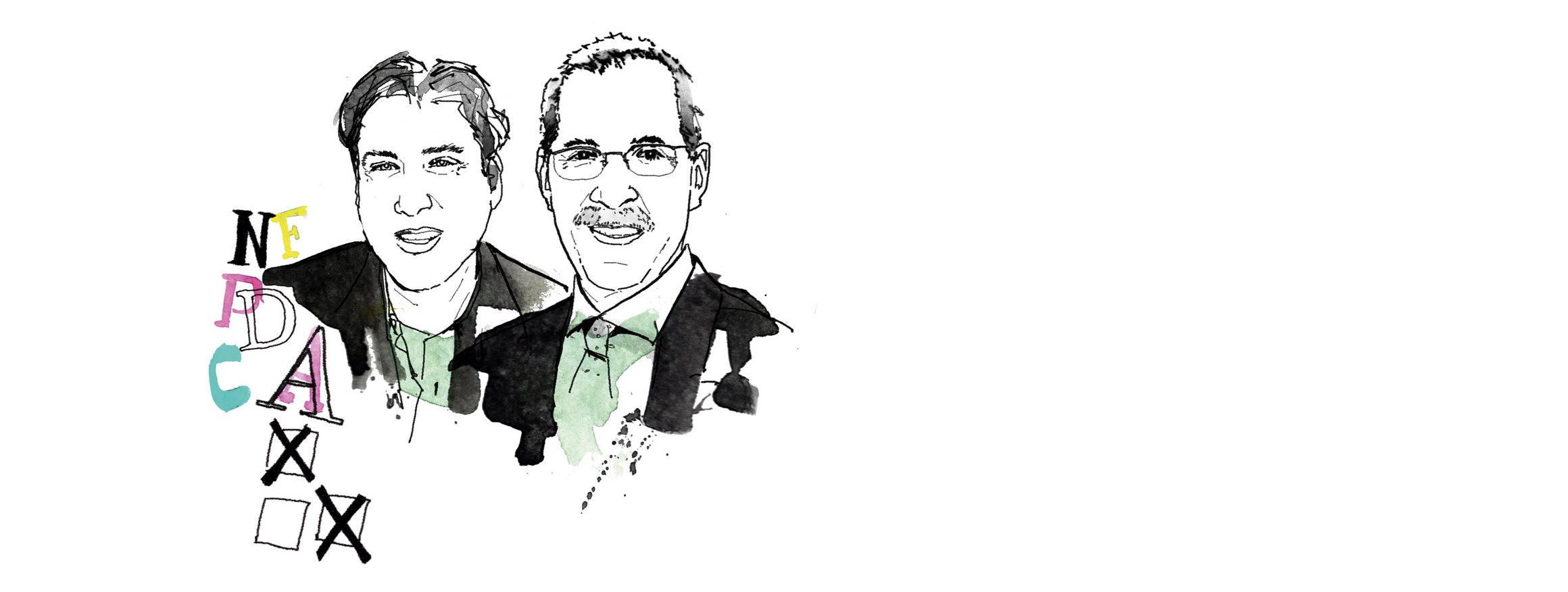 Die Illustration zeigt die Psychologen Claude Steele und Joshua Aronson